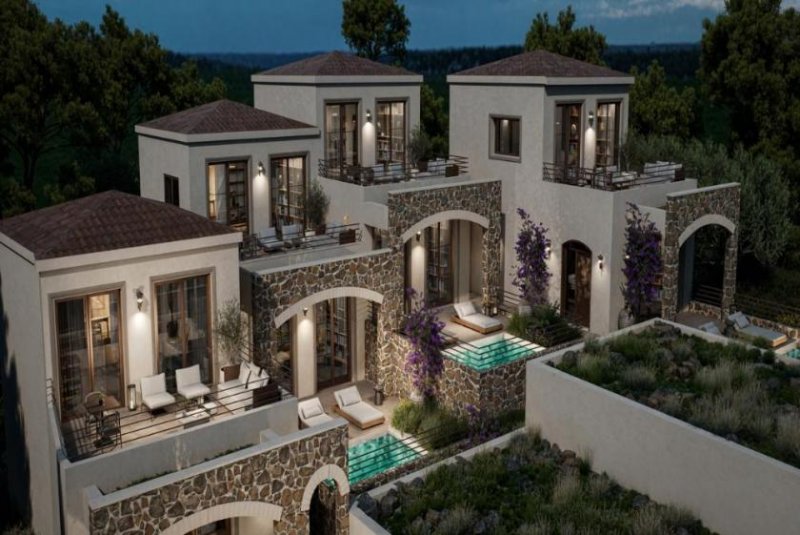 Plaka bei Chania Nordkreta, Plaka: Neubau-Projekt! Traumhafte Villen mit Pool und Meerblick zu verkaufen Haus kaufen